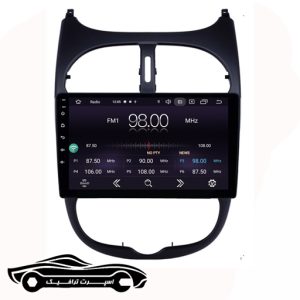 مانیتور اندروید 9 اینچ پژو 206 برند اینفینیتی پرو