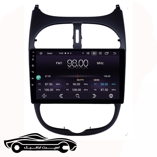 مانیتور اندروید 9 اینچ پژو 206 برند اینفینیتی پرو